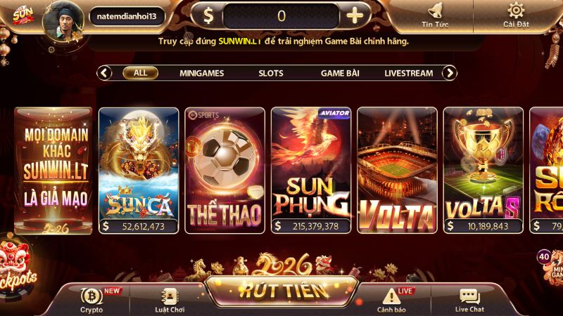 Các Sảnh Game Nổi Bật Tại Sunwin