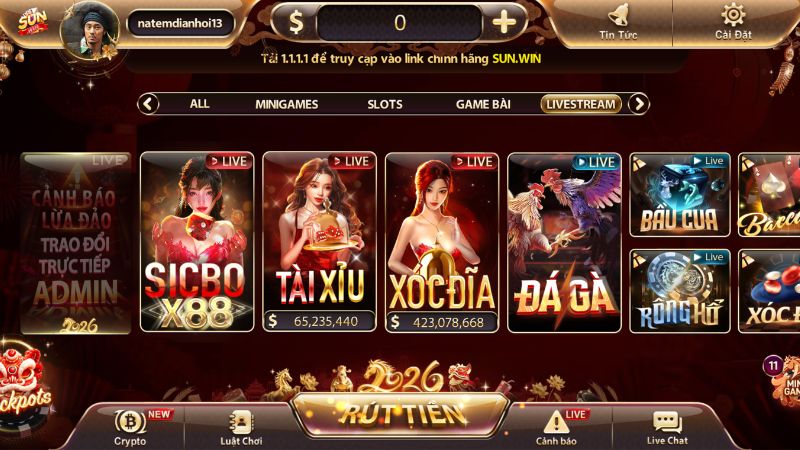 Những Trò Chơi Hấp Dẫn Nhất Tại Live Casino Sunwin