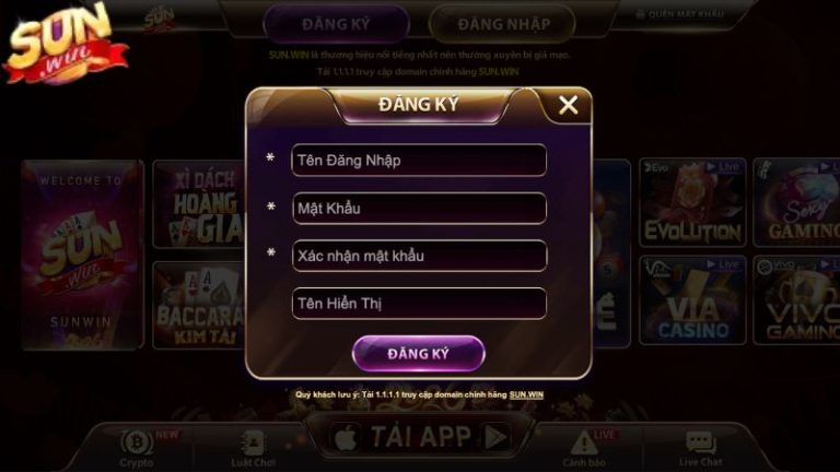 Quy Trình Đăng Ký Sunwin Chuẩn Xác Trong 4 Bước